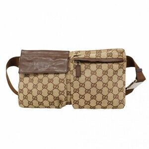 Gucci Bag/Waist Bag GG Canvas 28566 Brown Men's Women's OP004849